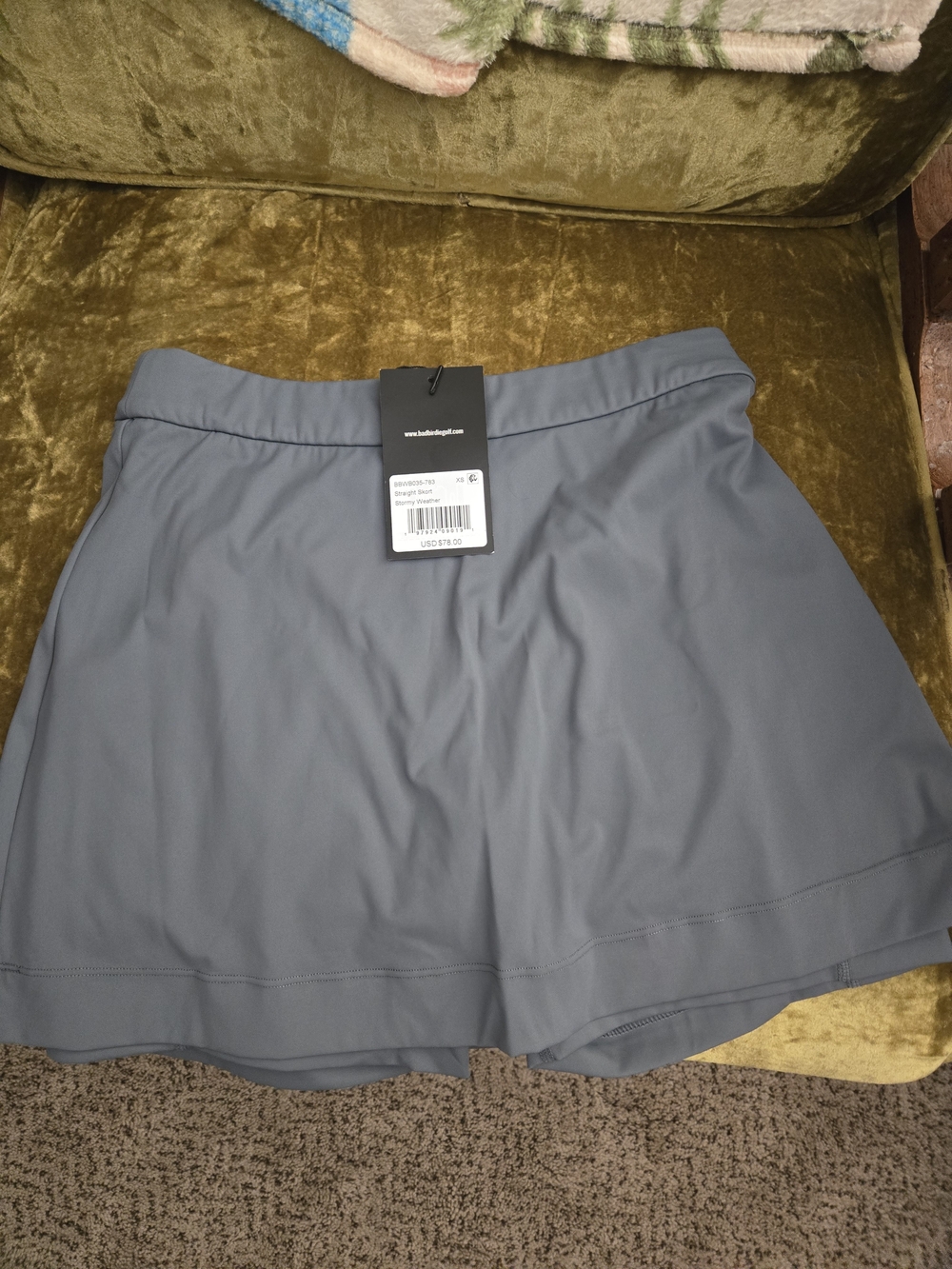 Light Gray Womens Active Golf Skort